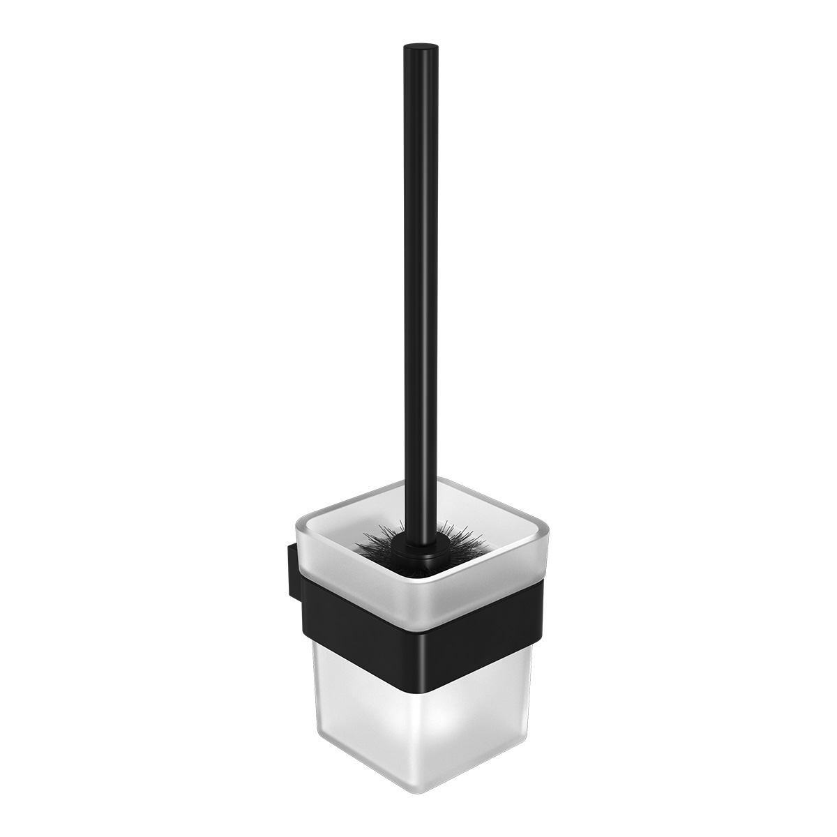 Ершик для унитаза SMOOTH LINE с держателем, черный Ершик для унитаза SMOOTH LINE с держателем, черный