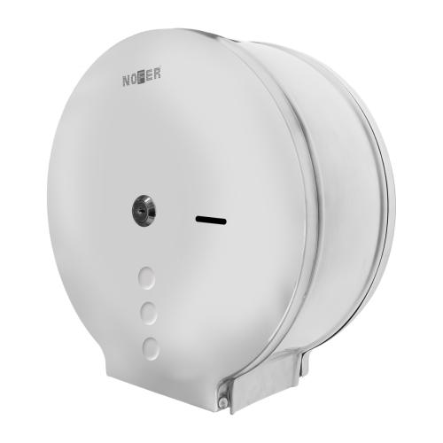 Диспенсер для туалетной бумаги круглый из нержавеющей стали глянцевый