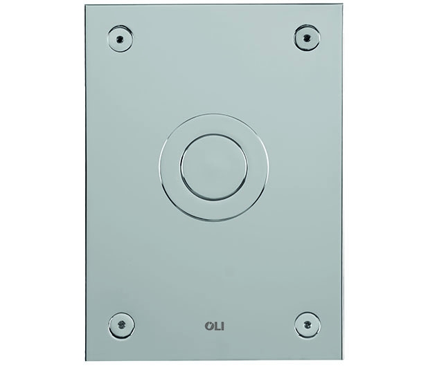 031752 Панель механ. URINAL TREND, сталь нержав., хром,  OLI