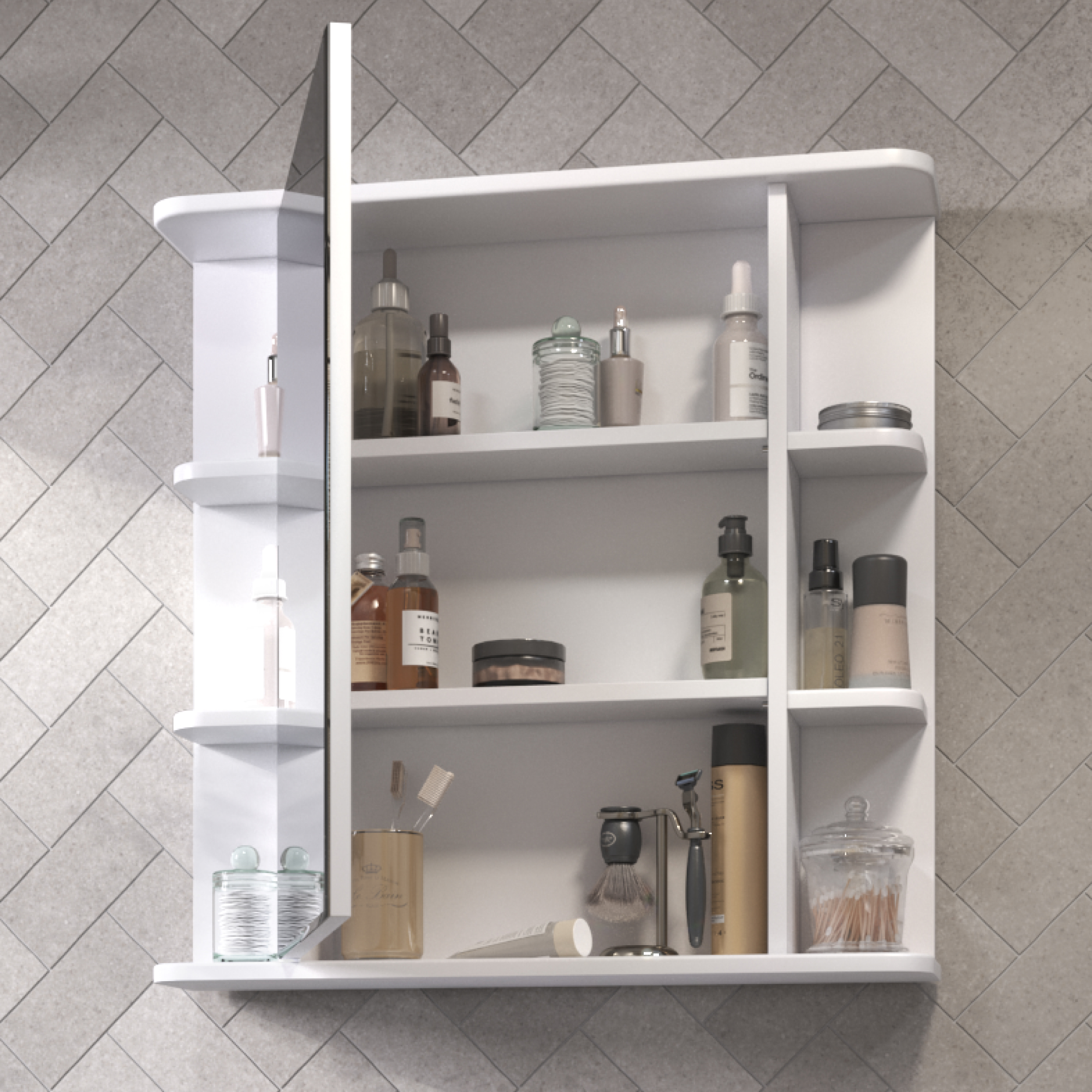 Зеркальный шкаф VIGO Nova 70 подвесной белый (zsh.NOV.70) Зеркальный шкаф VIGO Nova 70 подвесной белый (zsh.NOV.70)