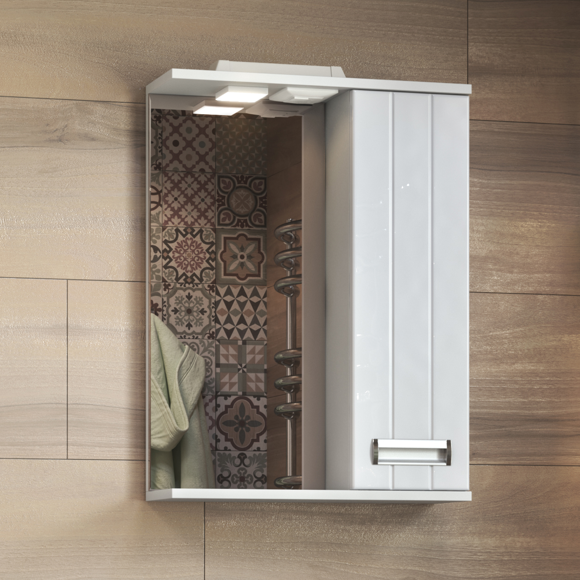 Зеркало со шкафом VIGO Diana 50 подвесное белый (z.DIA.50.R.El) Зеркало со шкафом VIGO Diana 50 подвесное белый (z.DIA.50.R.El)