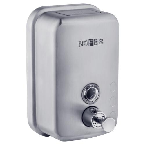 Вертикальный  компактный дозатор для мыла из нержавеющей стали. Матовый Вертикальный  компактный дозатор для мыла из нержавеющей стали. Матовый