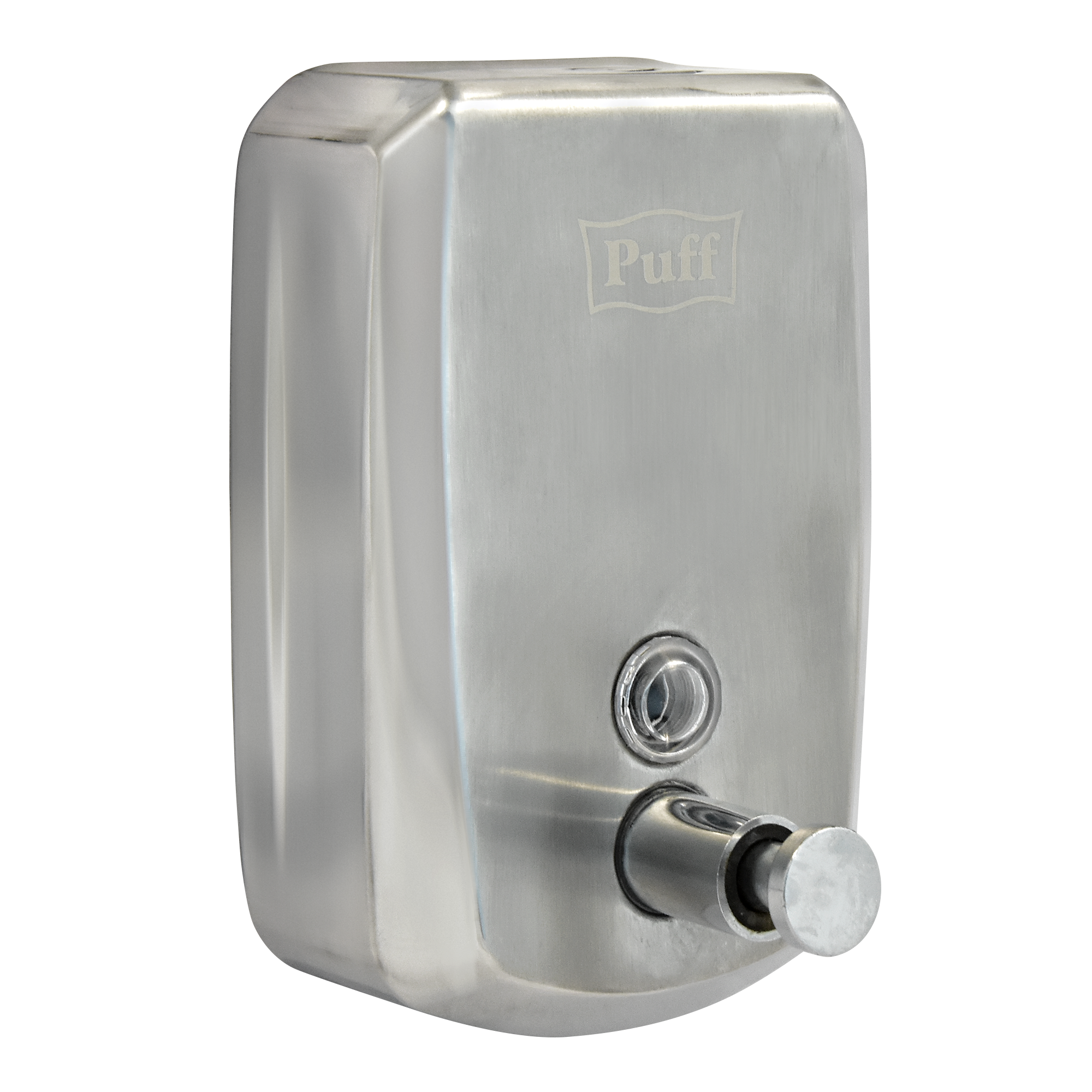 Дозатор для жидкого мыла из нерж. стали puff-8708, хром, 800 мл, с ключом, 19х12х12 см