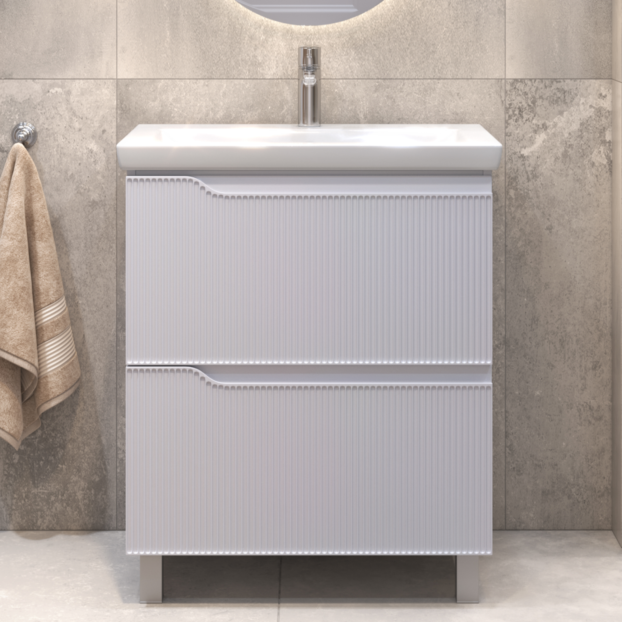 Тумба под раковину VIGO Neo 70 напольная белый (328) Тумба под раковину VIGO Neo 70 напольная белый (328)