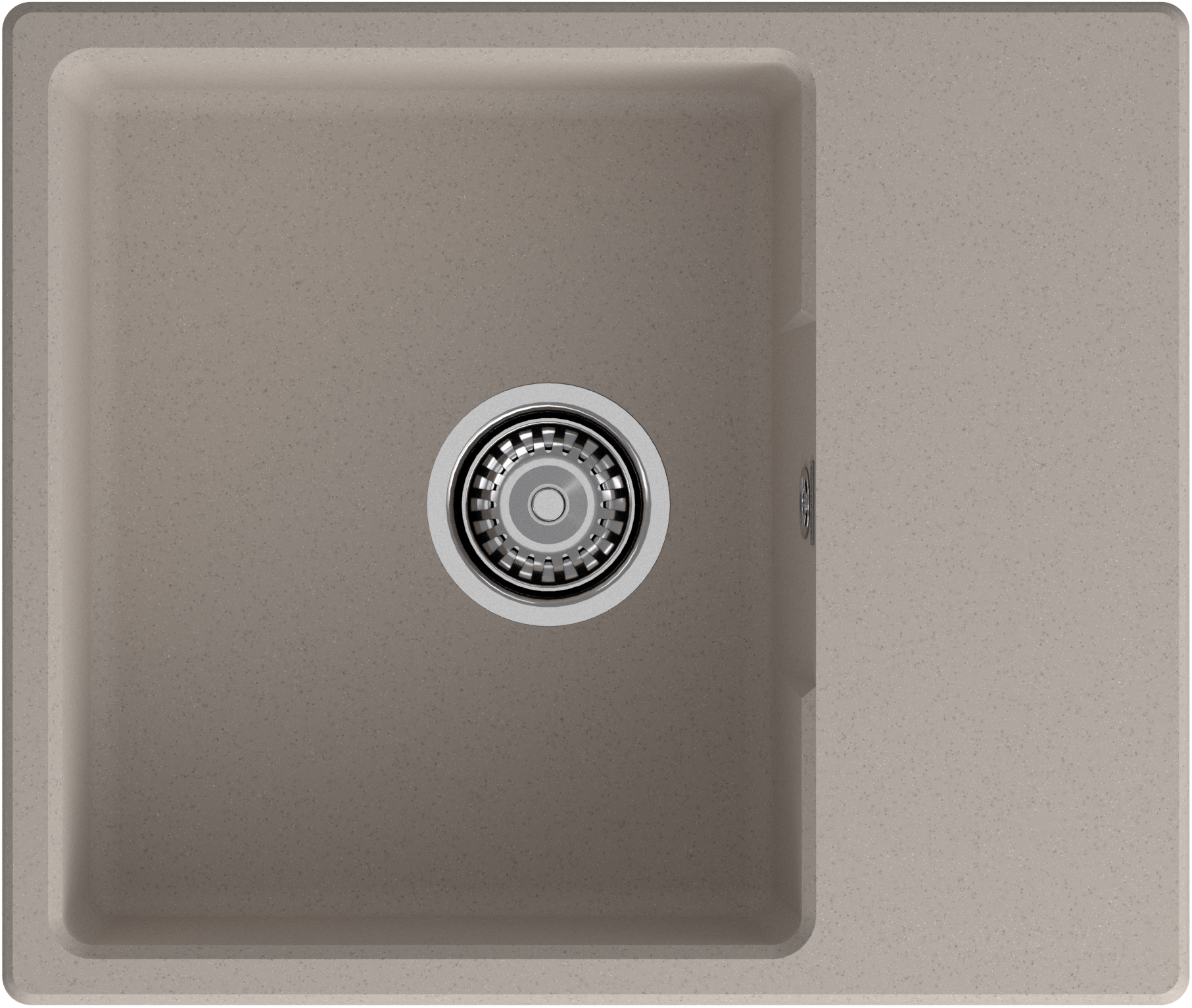 GRANFEST Мойка URBAN 658L  1-чаша+крыло 580*490мм песочный арт.GF-UR- GRANFEST Мойка URBAN 658L  1-чаша+крыло 580*490мм песочный арт.GF-UR-