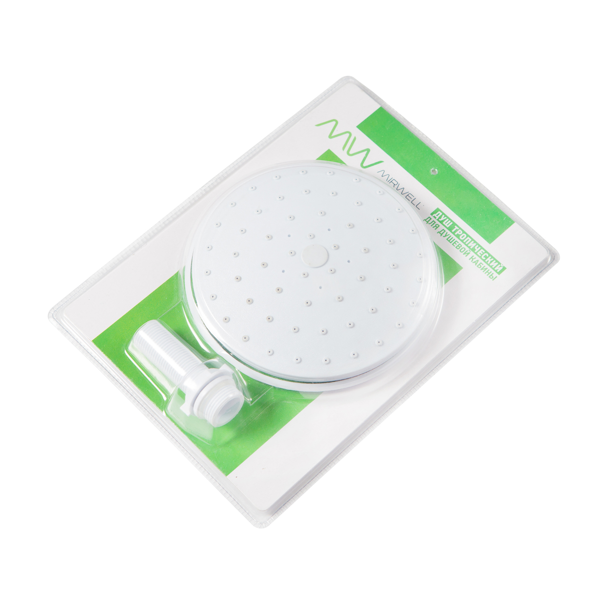 MIRWELL Душ верхний без подсветки 150мм, в блистере