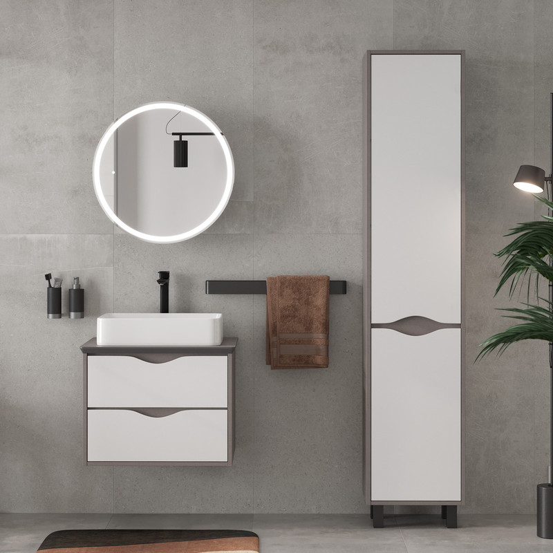 Столешница EQUIL Smile 60 на тумбу лен антрацит/графит (78531)