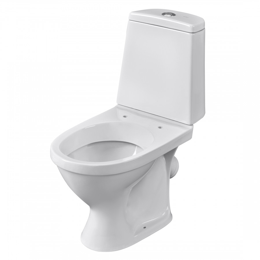 Унитаз-компакт "Прайм", косой выпуск, с 2-режимной кнопочной арматурой и сиденьем полипропилен. SANT Унитаз-компакт "Прайм", косой выпуск, с 2-режимной кнопочной арматурой и сиденьем полипропилен. SANT