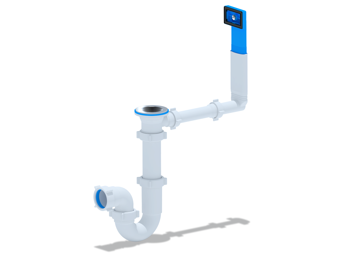 Сифон Ани 1 1/2"*40 прямоточный с переливом мойки, ANI PLAST Сифон Ани 1 1/2"*40 прямоточный с переливом мойки, ANI PLAST