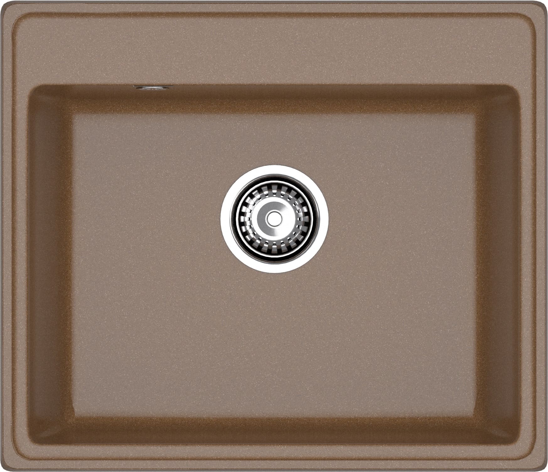 GRANFEST Мойка композит VERTEX, GF-V-580, чаша 580*500, терракот