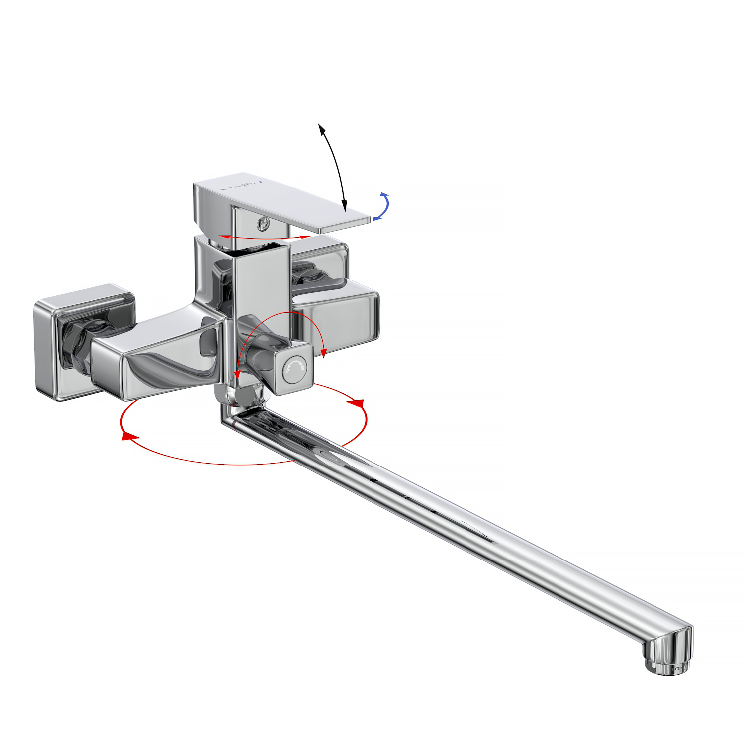 Смеситель для ванны TOKITO AKARI хром (TOK-AKA-1015)