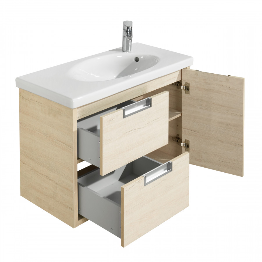 ETNA Тумба под раковину ETNA 80, дуб верона, ROCA