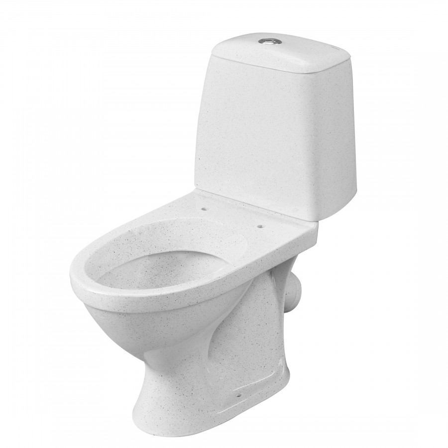 Унитаз-компакт "Соната" косой выпуск,1 сорт,с кнопочной арматурой и сиденьем,крап на белом ,SANTERI Унитаз-компакт "Соната" косой выпуск,1 сорт,с кнопочной арматурой и сиденьем,крап на белом ,SANTERI