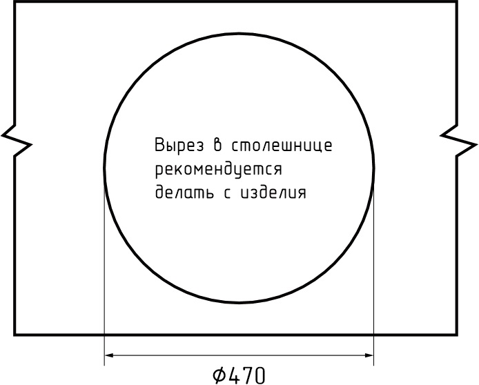 GRANFEST Мойка URBAN 649  1-чаша D-490мм темно-серый арт.GF-UR-