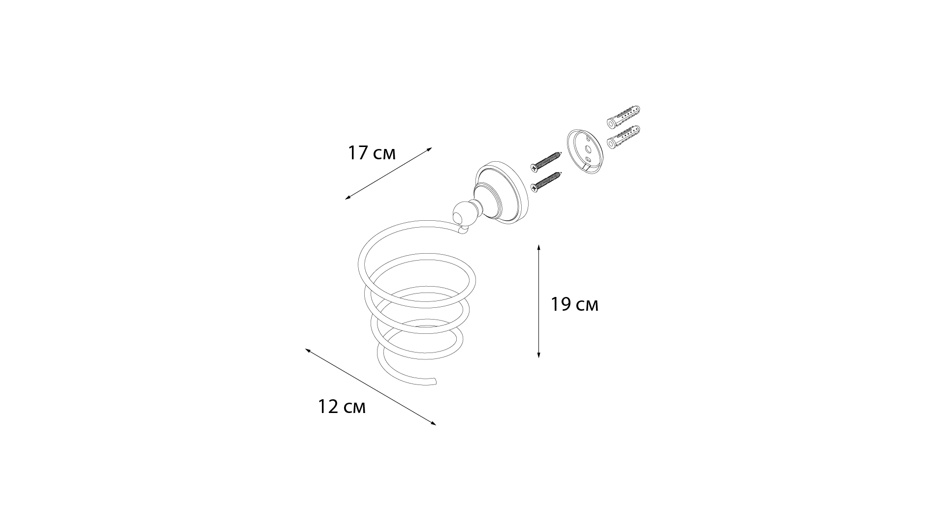 Держатель для фена FIXSEN Bogema (FX-78519) Держатель для фена FIXSEN Bogema (FX-78519)
