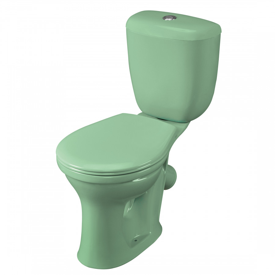 Унитаз-компакт Виктория косой выпуск, н/п., кноп. арматурой и сиденьем полипропилен, салатовый SANTE Унитаз-компакт Виктория косой выпуск, н/п., кноп. арматурой и сиденьем полипропилен, салатовый SANTE