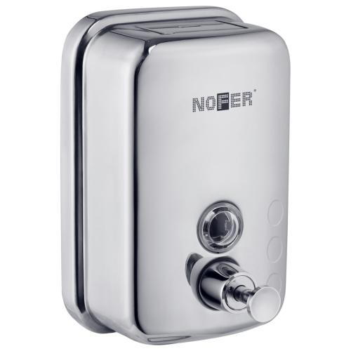 Вертикальный  компактный дозатор для мыла из нержавеющей стали. Глянцевый Вертикальный  компактный дозатор для мыла из нержавеющей стали. Глянцевый