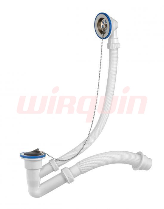 Сифон Элит для ванн с нержавеющими чашками (Ø40/50), VIRPLAST