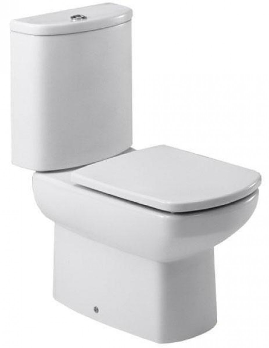 DAMA SENSO/Compacto Сиденье и крышка для унитаза, дюропласт., с креплениями из нерж. стали. ROCA