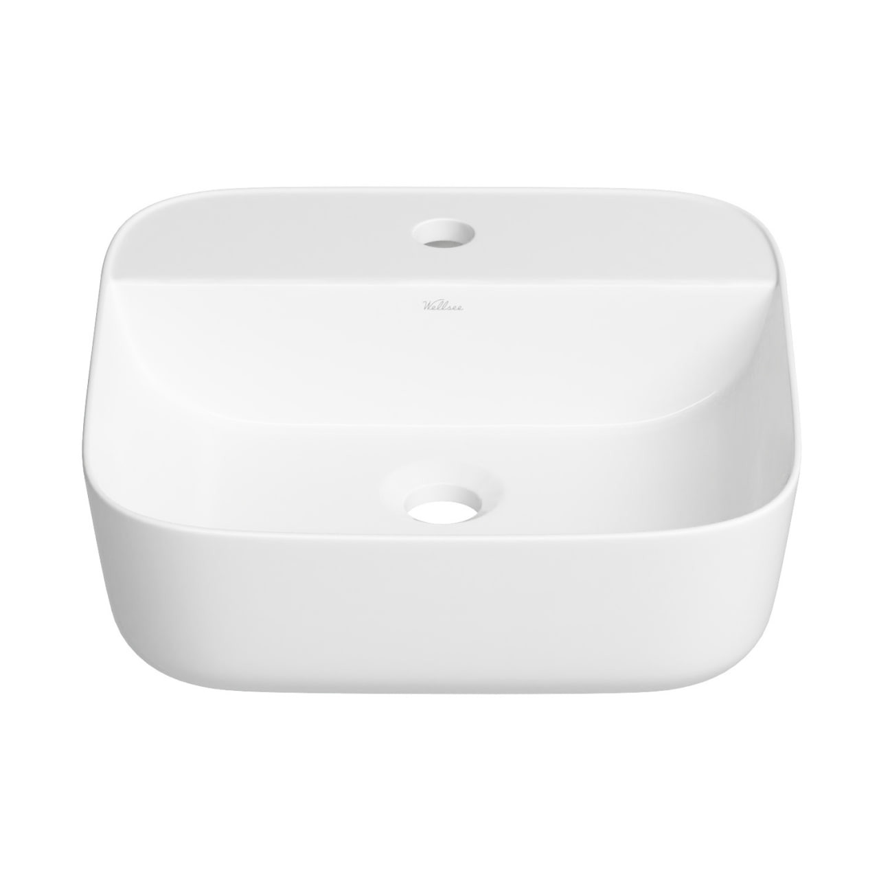 Накладная раковина для ванной комнаты Wellsee Preen 329705000: квадратная раковина, ширина умывальни
