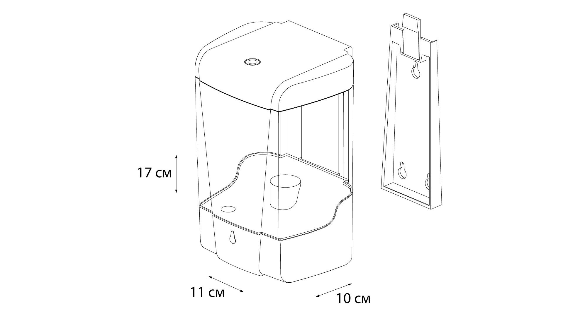 Дозатор для жидкого мыла сенсорный FIXSEN HOTEL (FX-31012G)