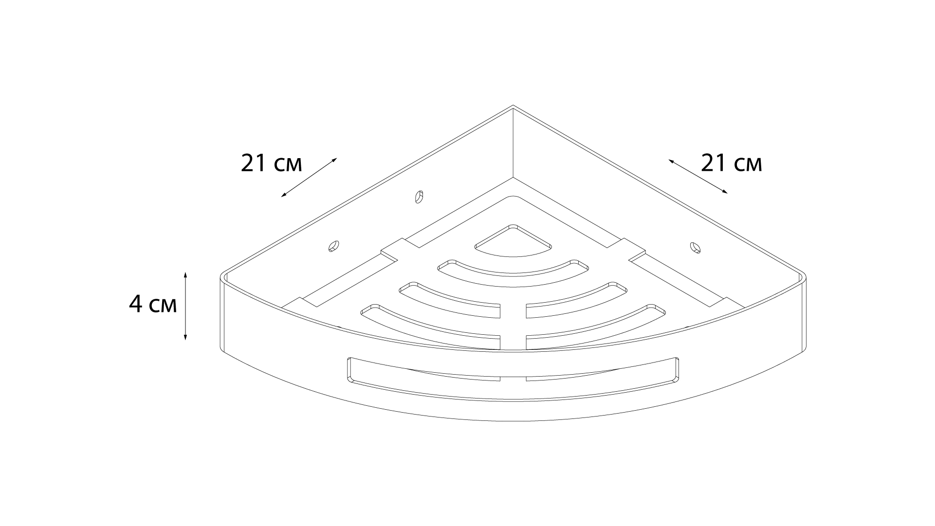 Полка угловая одноэтажная FIXSEN HOTEL (FX-31003A) Полка угловая одноэтажная FIXSEN HOTEL (FX-31003A)