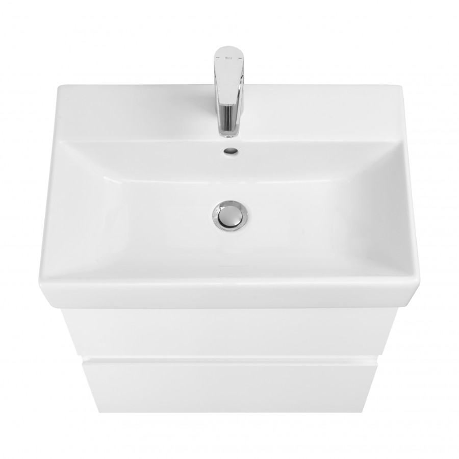 OLETA Тумба под раковину Oleta 60, 2 ящ., белый глянец