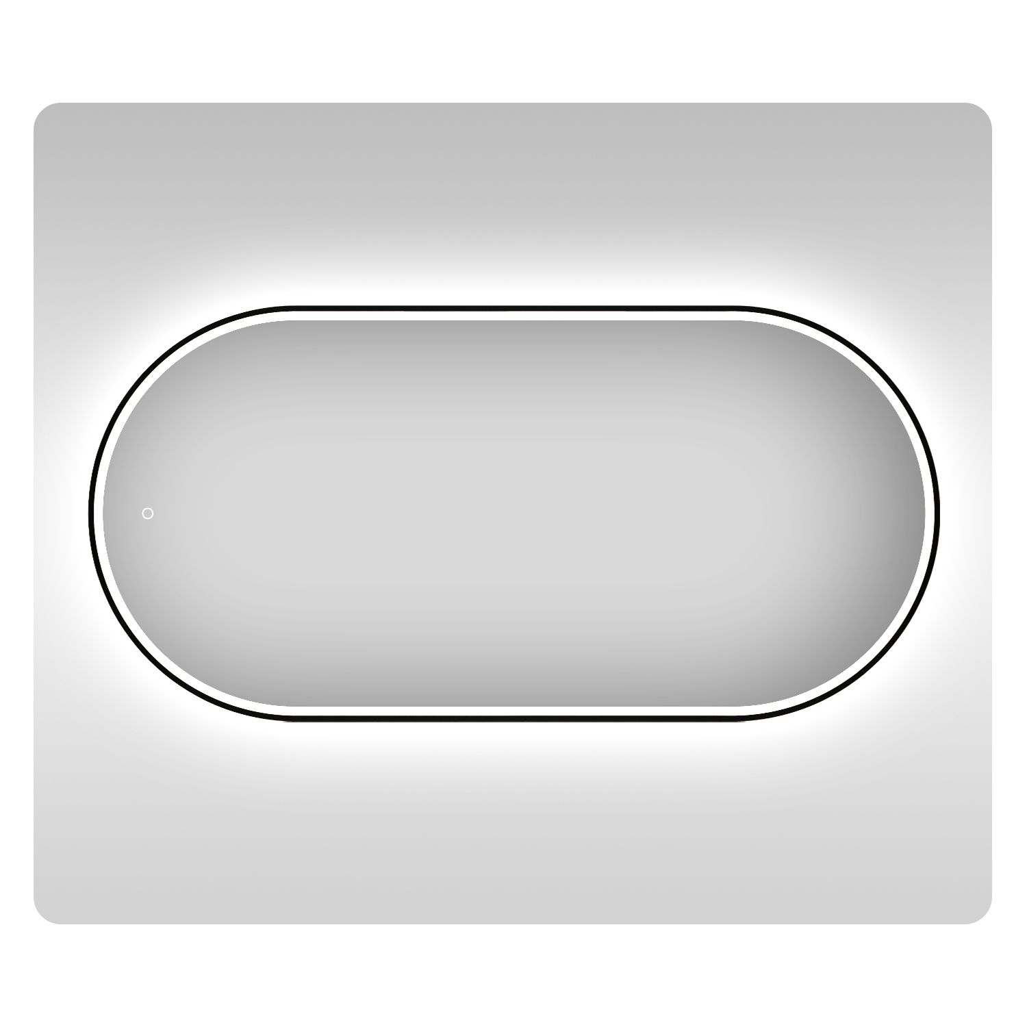 Влагостойкое зеркало с подсветкой для ванной комнаты Wellsee 7 Rays' Spectrum 172201590, размер 80 х
