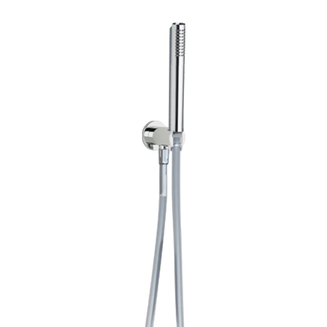 Душевая лейка с шлангом и настенным держателем круглая 3792 Душевая лейка с шлангом и настенным держателем круглая 3792