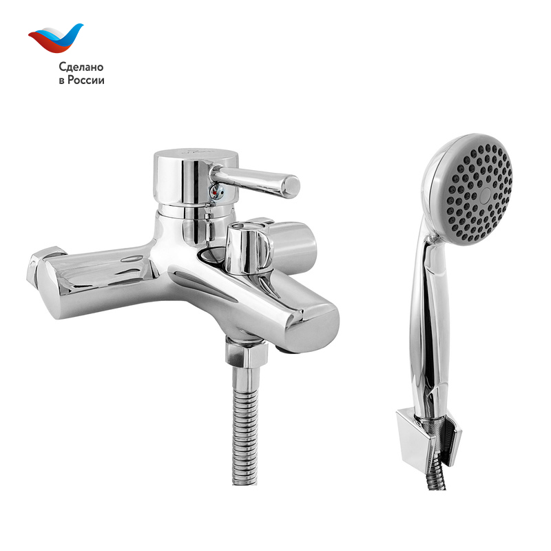 ГОРОД Смеситель для ванны с коротким литым изливом, одноручный, СЛАВЕН, Д30