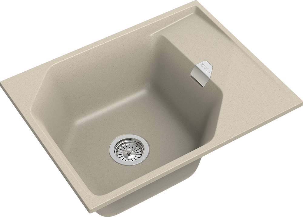 RIVELATO Мойка LOCUS 65  1-чаш 650*500 beige scuro арт. RIVELATO Мойка LOCUS 65  1-чаш 650*500 beige scuro арт.