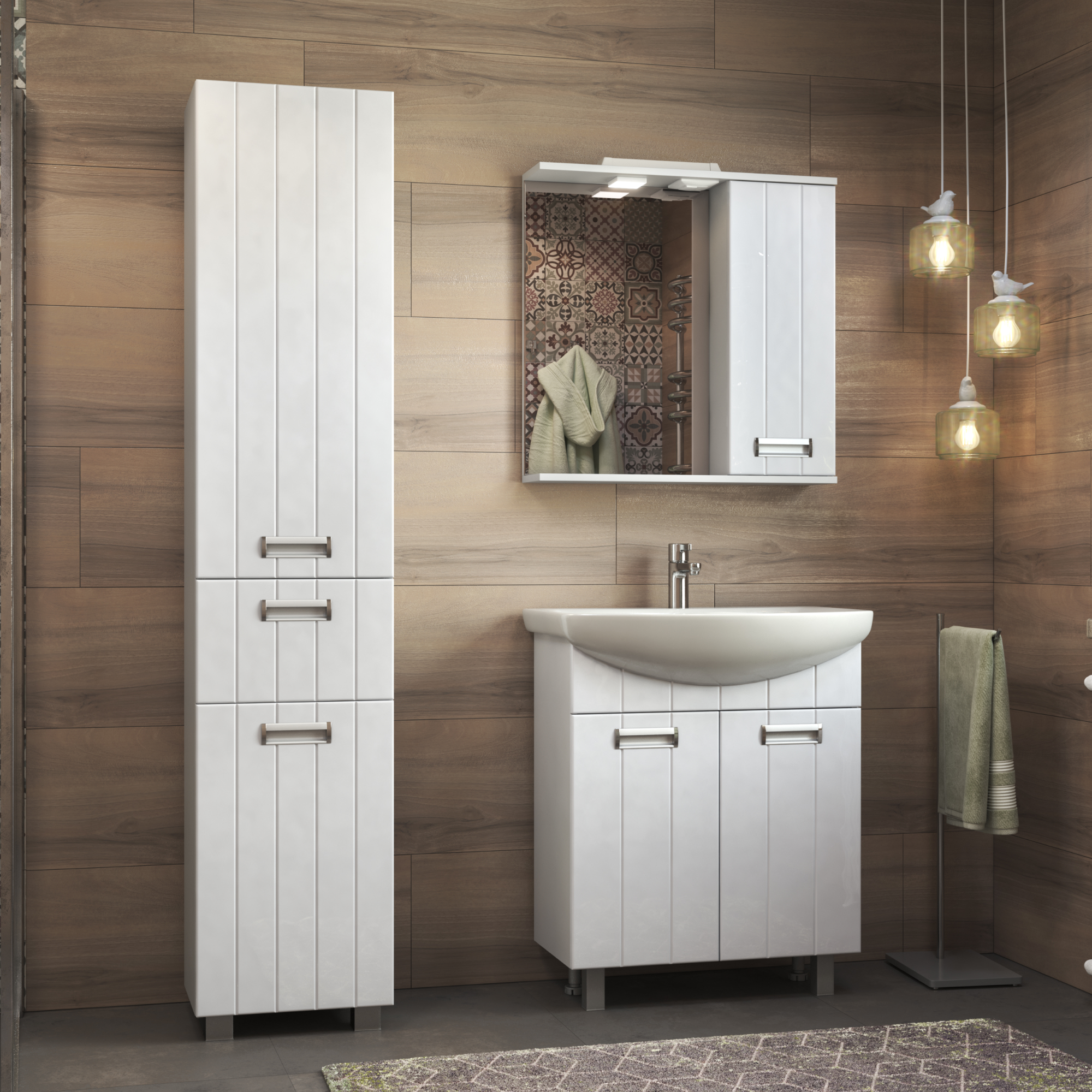 Зеркало со шкафом VIGO Diana 60 подвесное белый (z.DIA.60.R.El) Зеркало со шкафом VIGO Diana 60 подвесное белый (z.DIA.60.R.El)