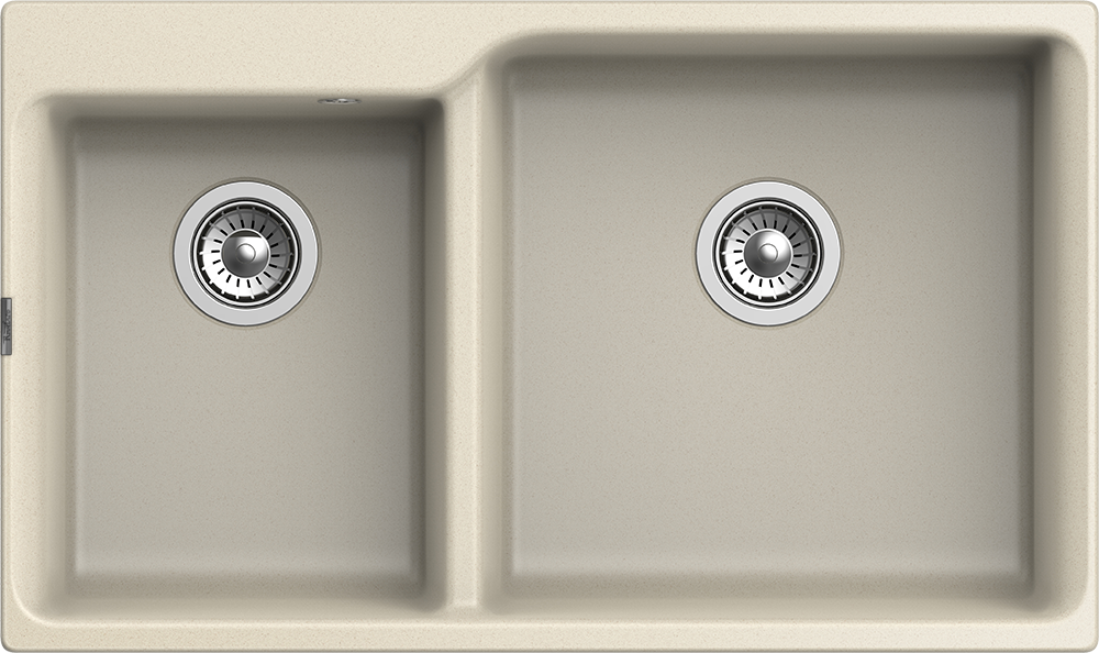 RIVELATO Мойка AXEL 90D  2-чаши 870*520мм beige scuro арт. RIVELATO Мойка AXEL 90D  2-чаши 870*520мм beige scuro арт.