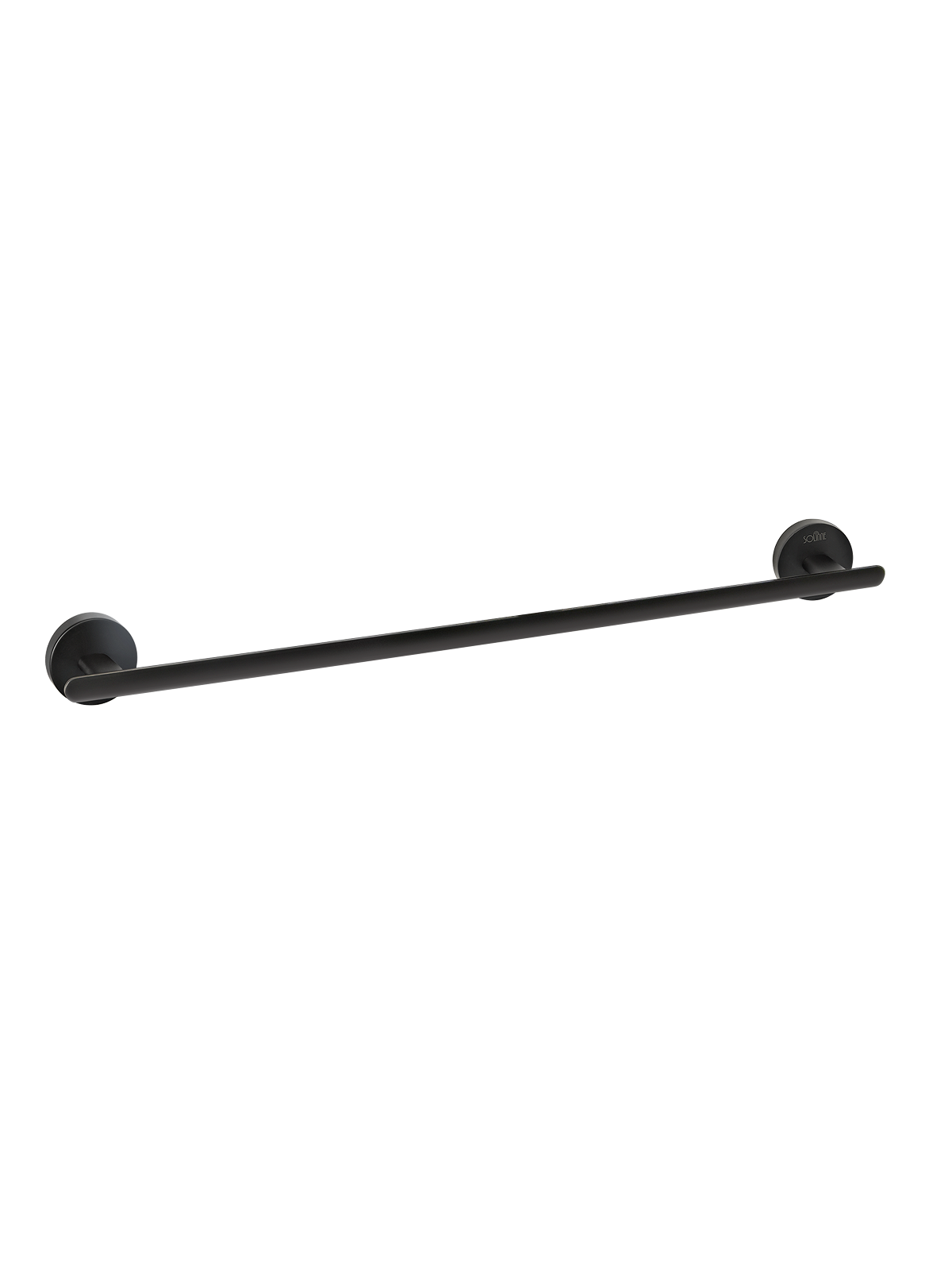 Полотенцедержатель одинарный "Solinne", сталь, черный матовый, коллекция Вальс