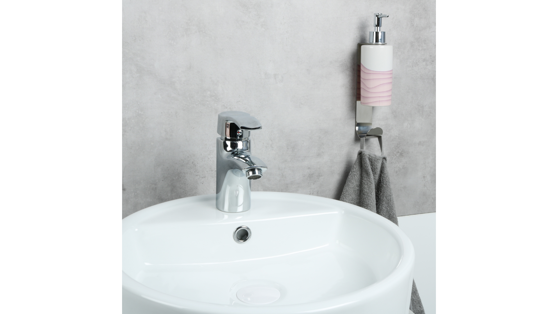 Держатель для дозатора с крючком, хром (FIXSEN Practica (FX-800B)