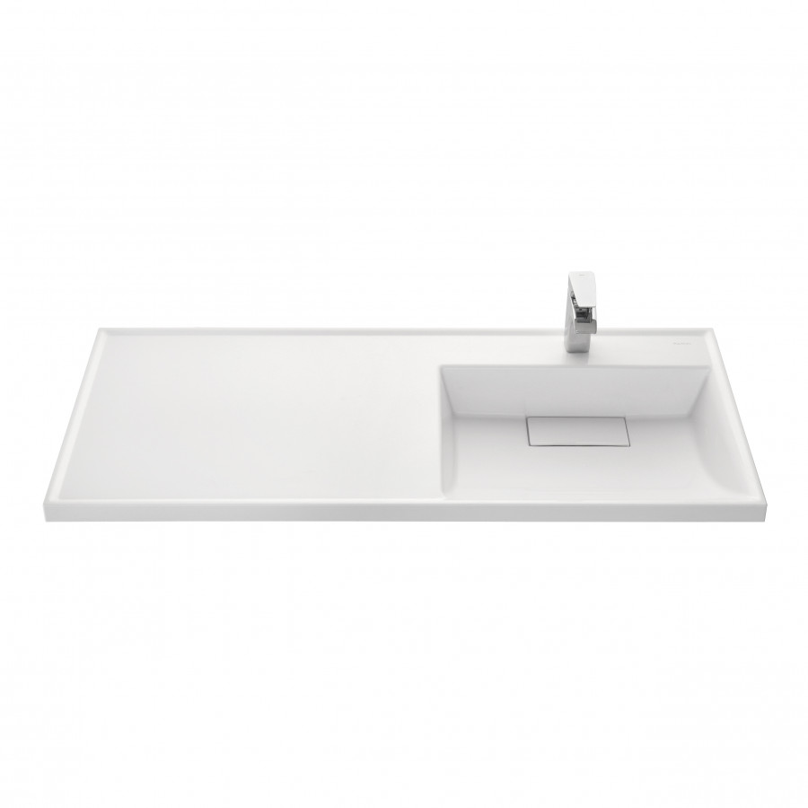 Раковина ЛОНДРИ 120, правая, белая