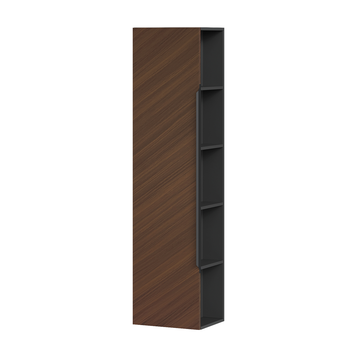 Пенал EQUIL подвесной универсальный Forest 40.R/L орех/графит Пенал EQUIL подвесной универсальный Forest 40.R/L орех/графит