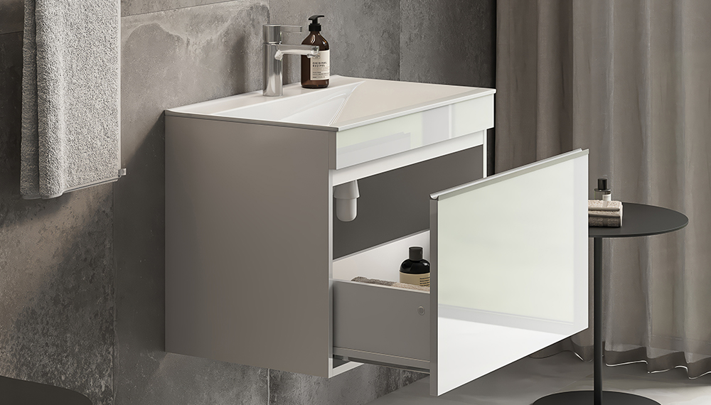 Тумба под раковину VELVEX Pulsus 700-0-1 (Pulsus) навесная белый глянец