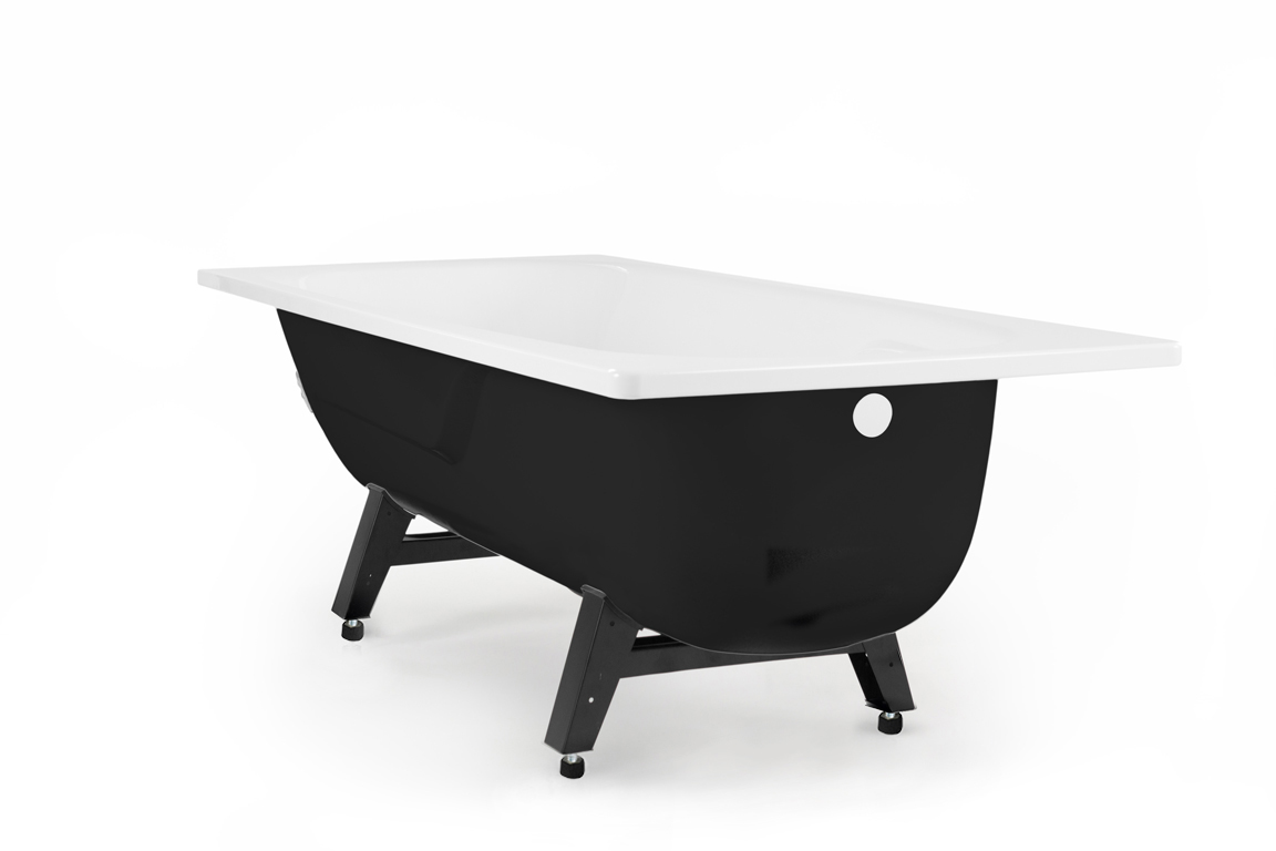 REIMAR Ванна стальная 170x70x40 cм. с опорной подставкой, без ранта, белая орхидея, ВИЗ REIMAR Ванна стальная 170x70x40 cм. с опорной подставкой, без ранта, белая орхидея, ВИЗ