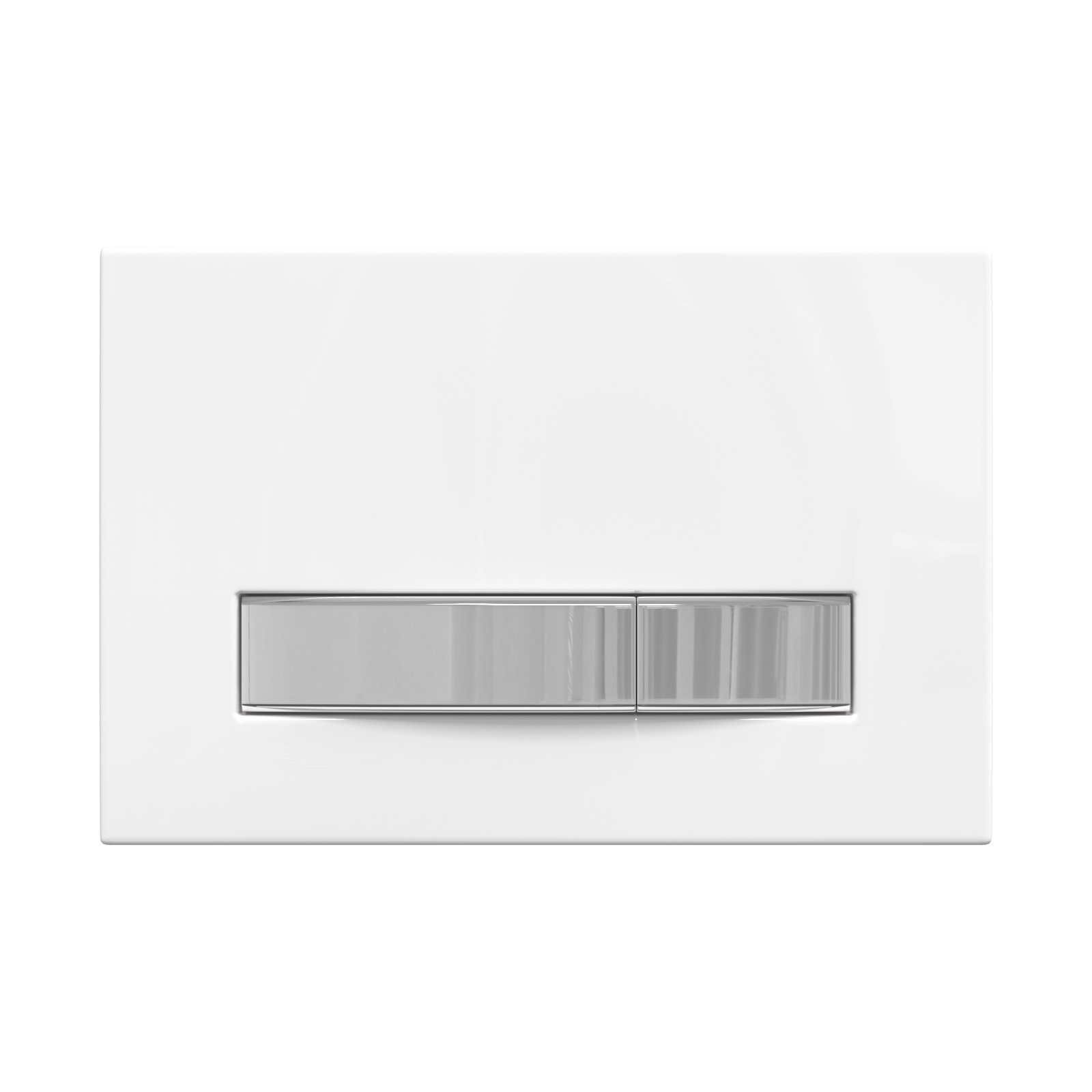 Кнопка  для инсталляции ATOM Line белая/хром глянец, BERGES