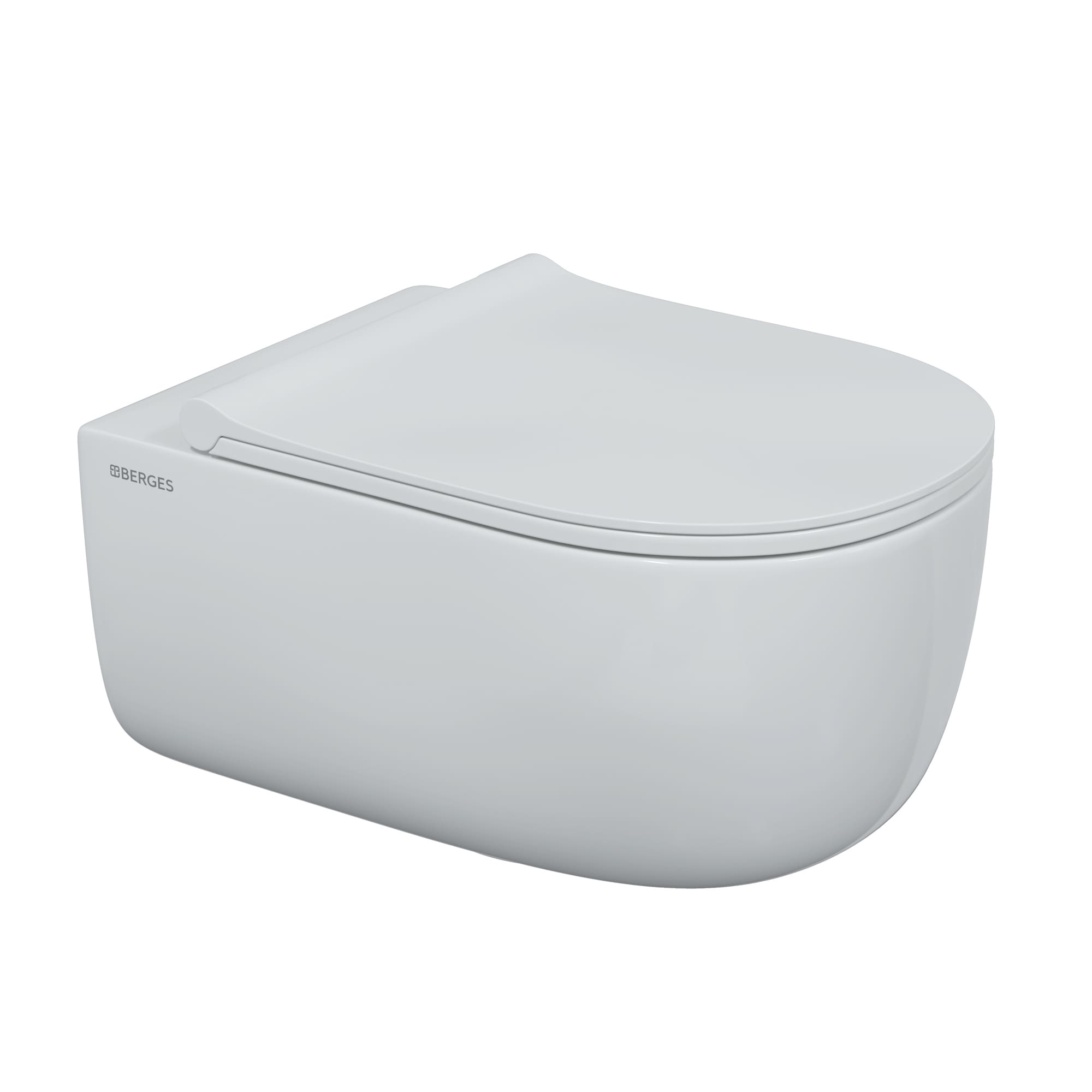 Унитаз подвесной EGO XL, сиденье дюропласт Toma Slim SO, микролифт, быстросъем, белый, BERGES Унитаз подвесной EGO XL, сиденье дюропласт Toma Slim SO, микролифт, быстросъем, белый, BERGES