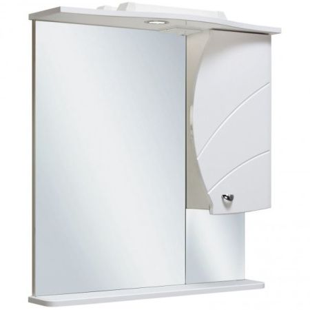 Шкаф зеркальный ГЛОРИЯ 70, навесной, белый, RUNO Шкаф зеркальный ГЛОРИЯ 70, навесной, белый, RUNO