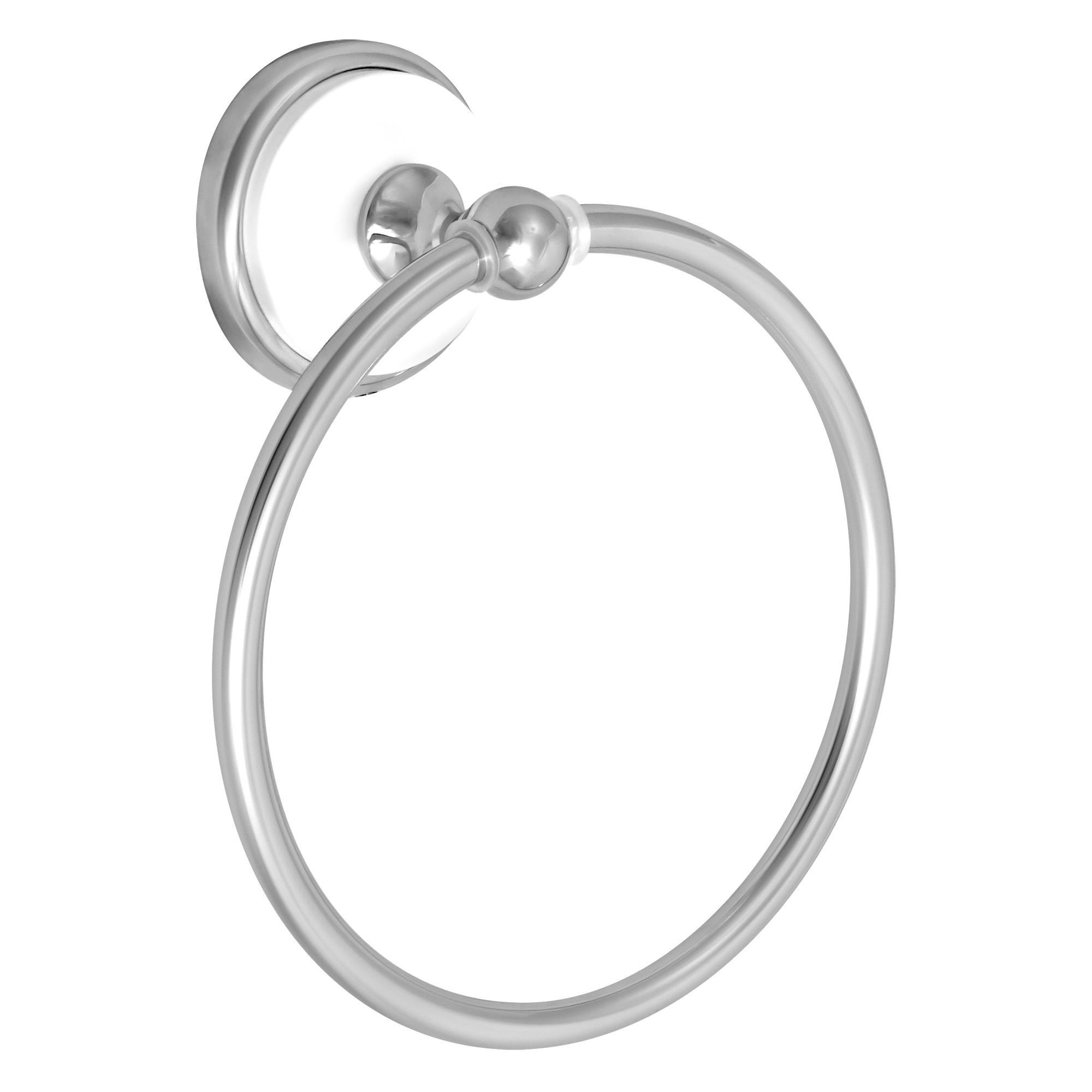 Полотенцедержатель кольцевой "Solinne", B-51103, хром-белый, Коллекция Blanco