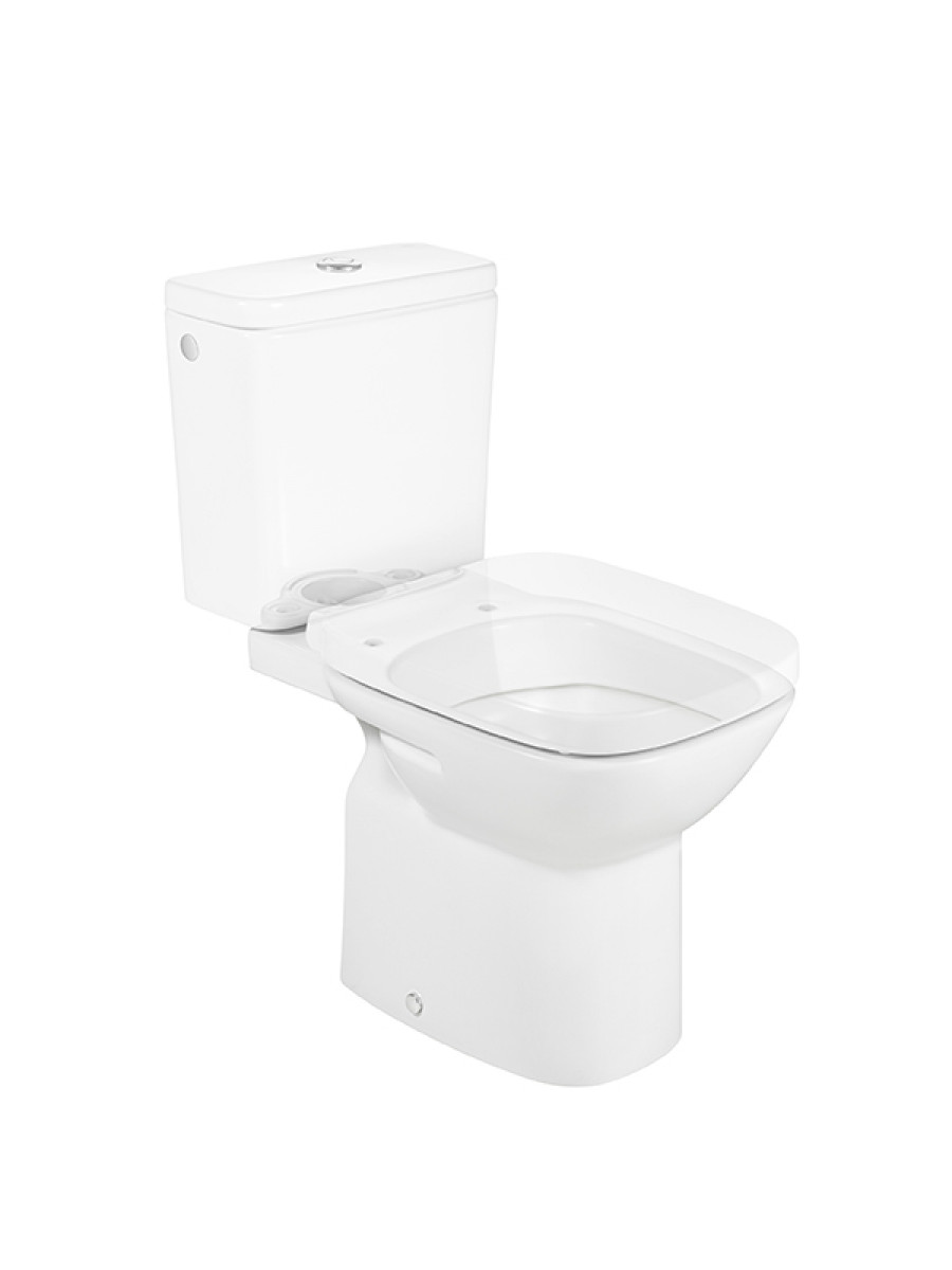 DEBBA Чаша унитаза с горизонтальным выпуском, установочный комплект, белая. (RU). ROCA DEBBA Чаша унитаза с горизонтальным выпуском, установочный комплект, белая. (RU). ROCA