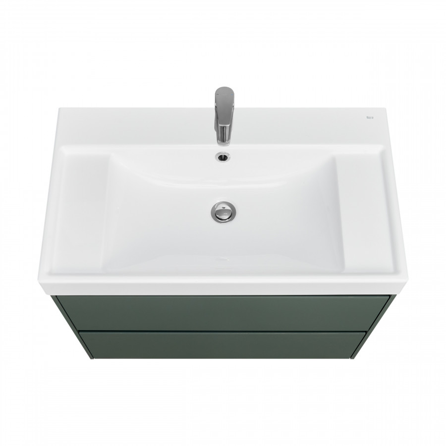 ONA Модуль для раковины 800 мм, 785x450x565 мм, с 2 ящиками, зеленый матовый, ROCA