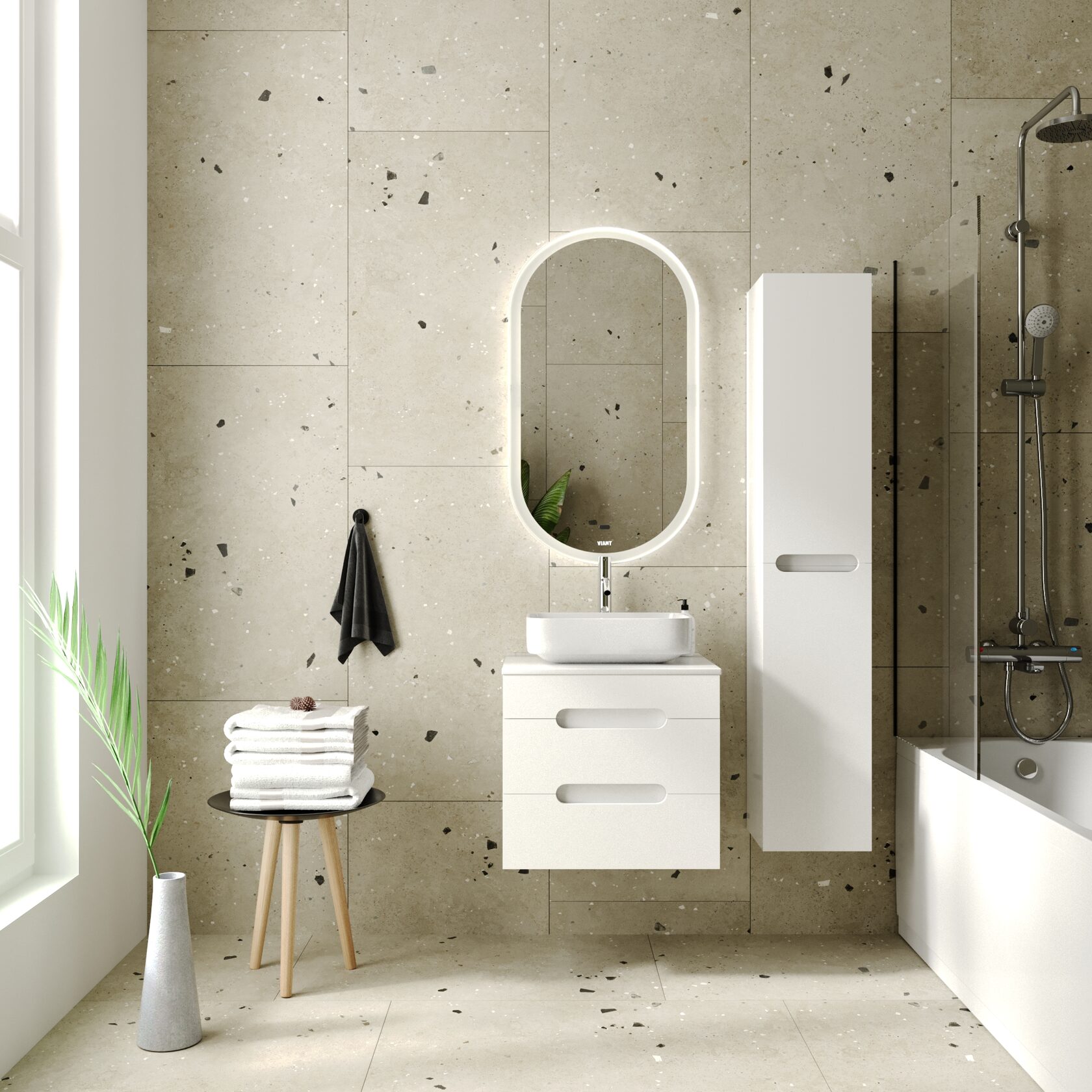 Зеркало VIANT МАРСЕЛЬ с подсветкой 65х100 (VMAR65100-ZLED) Зеркало VIANT МАРСЕЛЬ с подсветкой 65х100 (VMAR65100-ZLED)