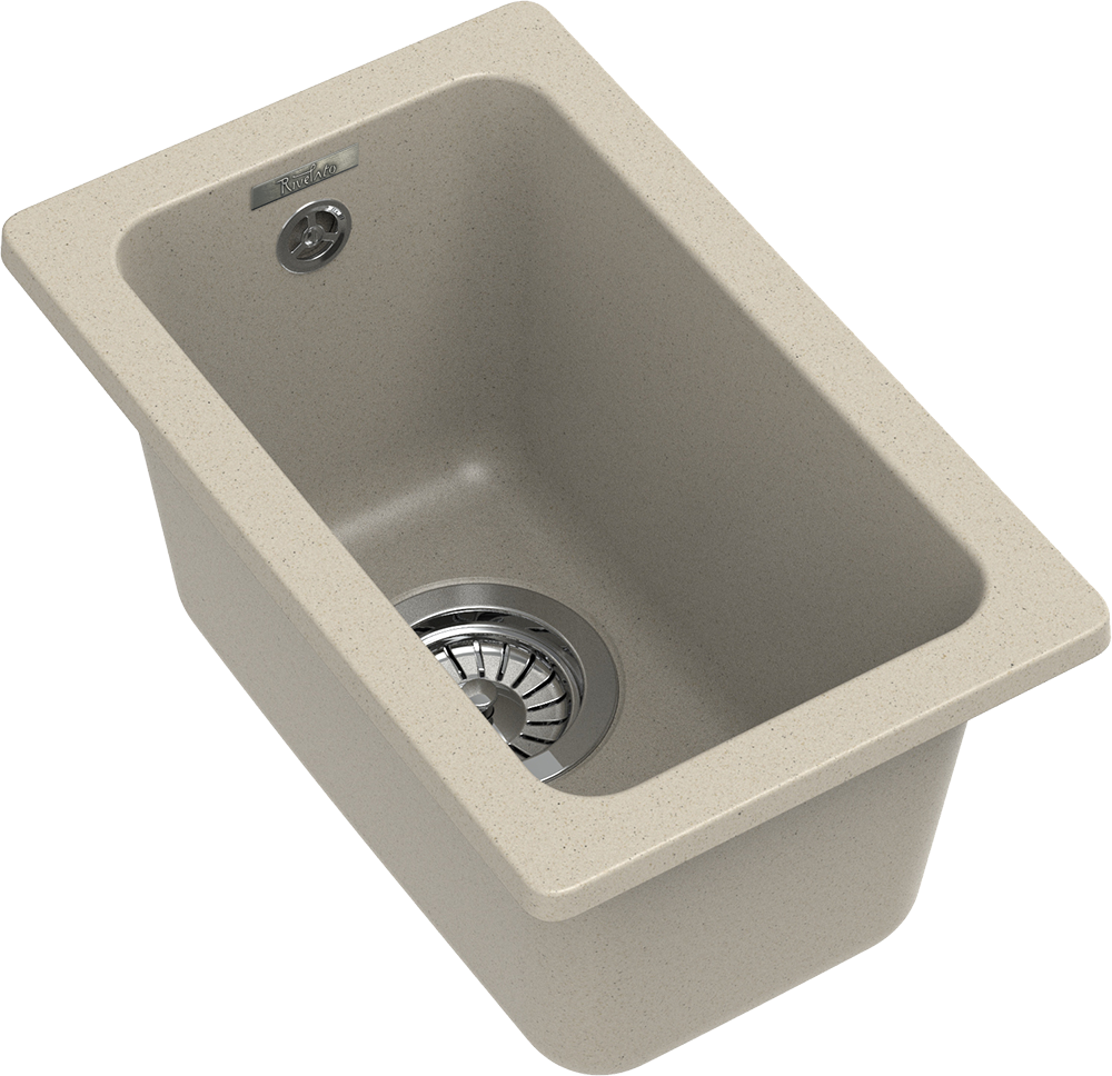 RIVELATO Мойка BERKANA 25 подст.монтаж 1-чаш 305*455 beige scuro арт. RIVELATO Мойка BERKANA 25 подст.монтаж 1-чаш 305*455 beige scuro арт.