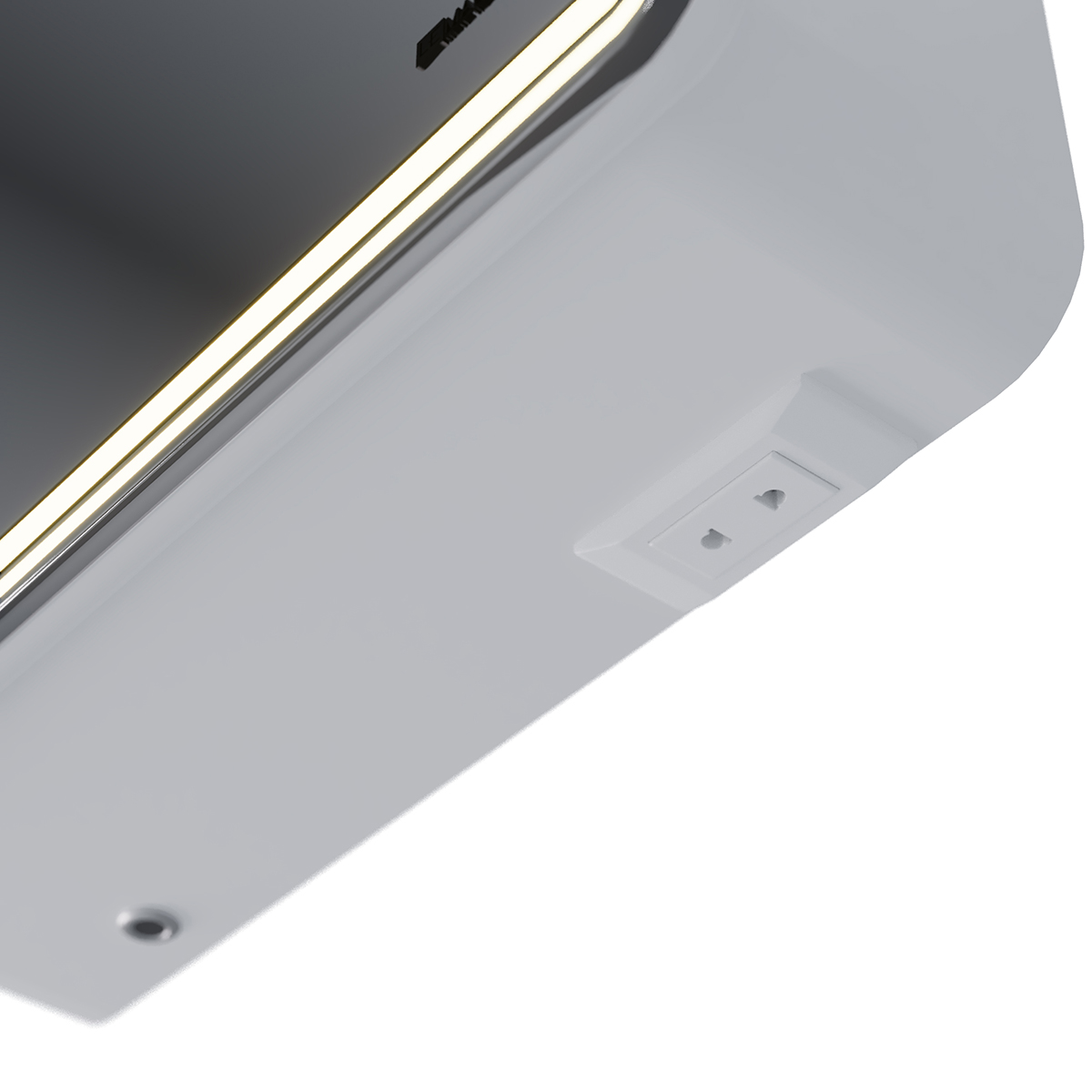 Шкаф зеркальный Lemark ELEMENT 50х80 см 1 дверный, петли справа, с подсветкой, с розеткой, цвет корп