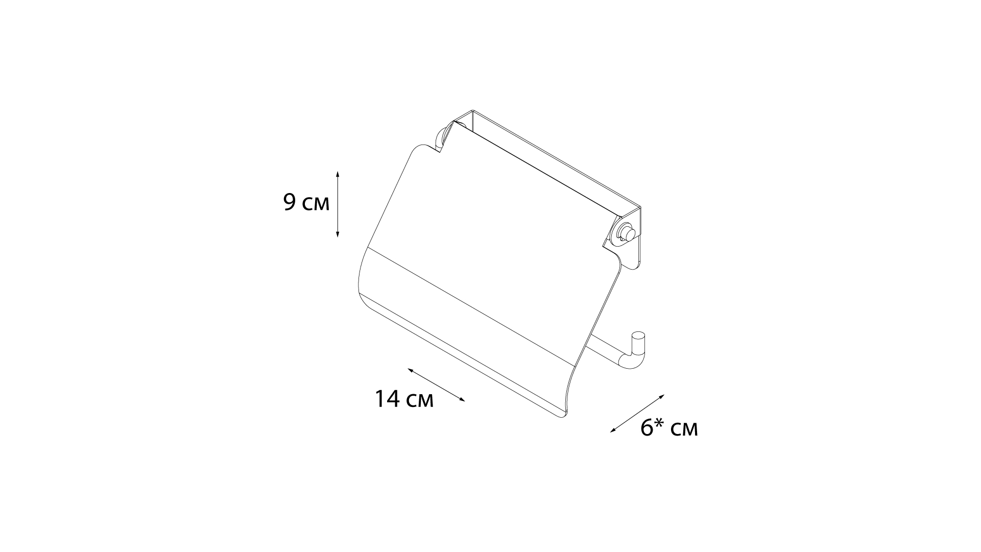 Бумагодержатель с крышкой FIXSEN HOTEL (FX-31010) Бумагодержатель с крышкой FIXSEN HOTEL (FX-31010)