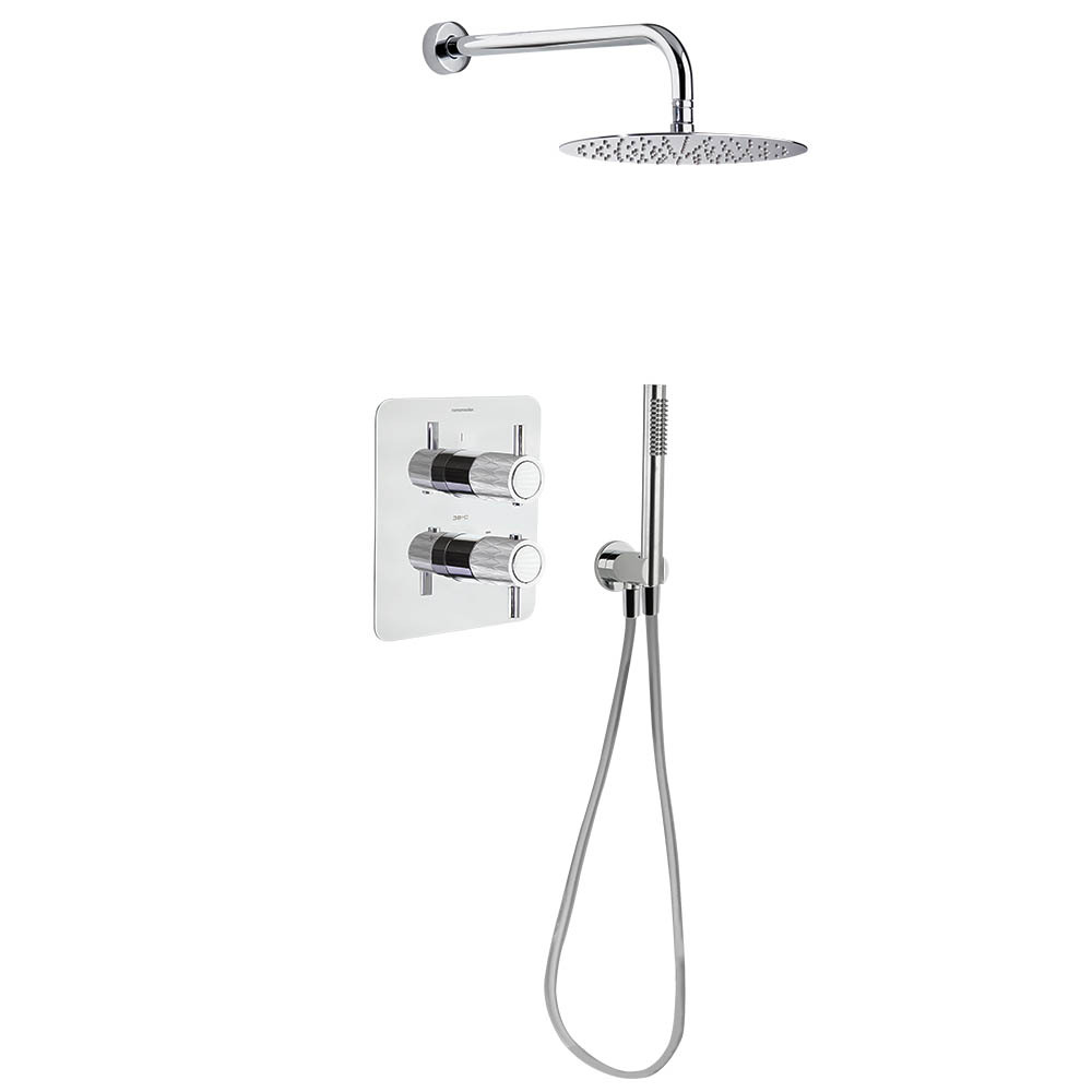 Встраиваемая термостатическая душевая система с тропическим душем и душевым комплектом ODISEA JOYA K